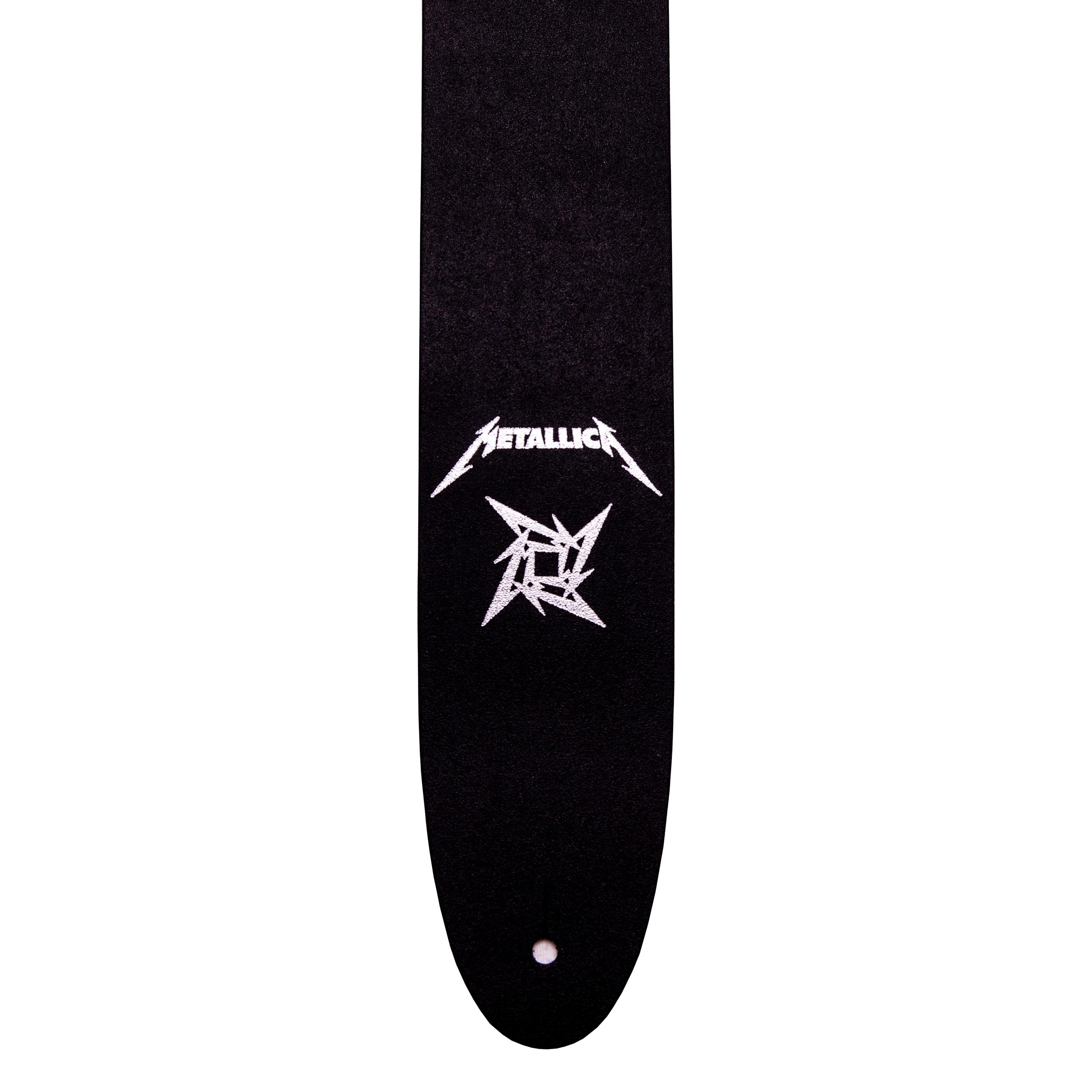 Ninja Star Leather Guitar Strap