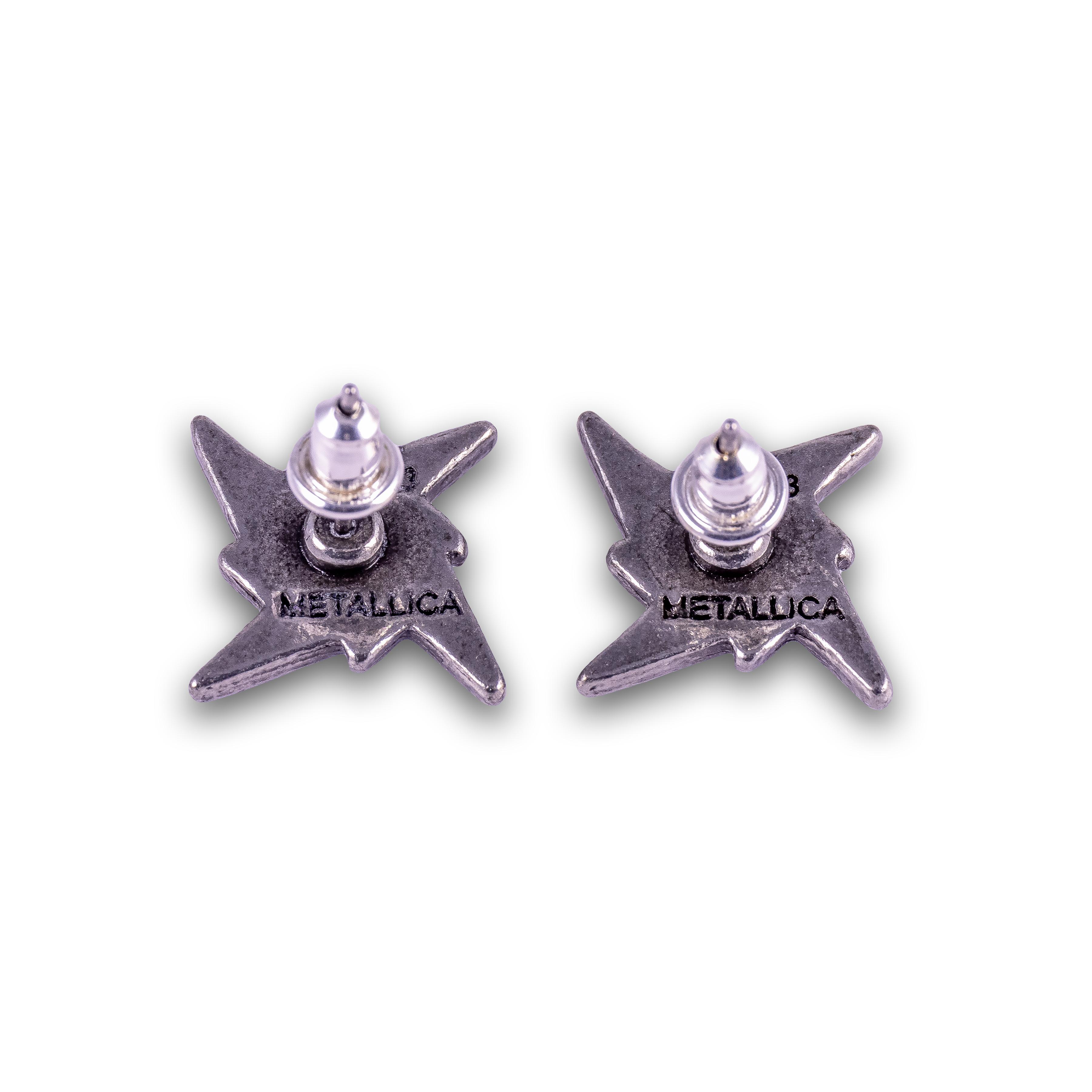 Ninja Star Post Earrings