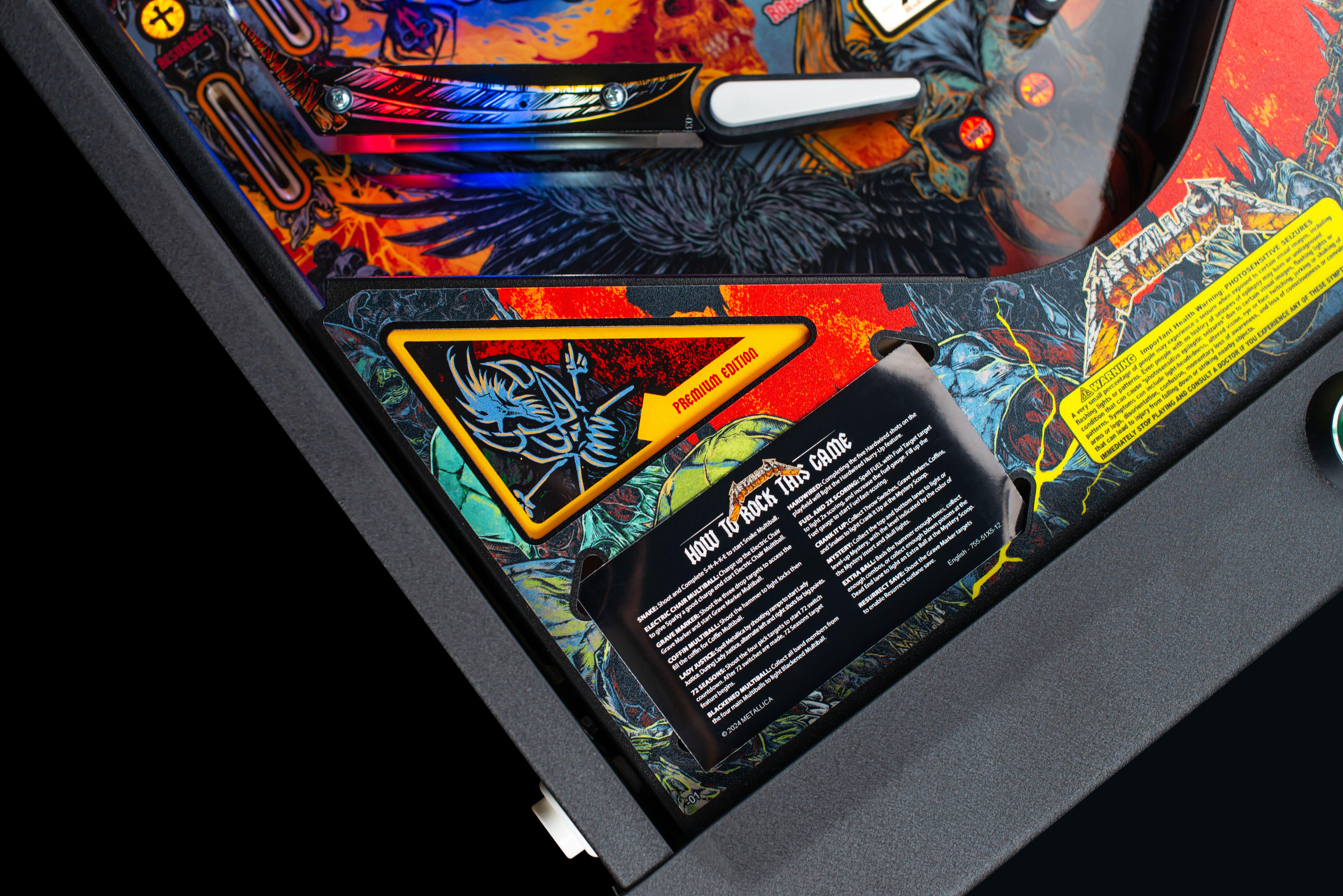 Stern Pinball x Metallica Remastered - 2024 Premium Model