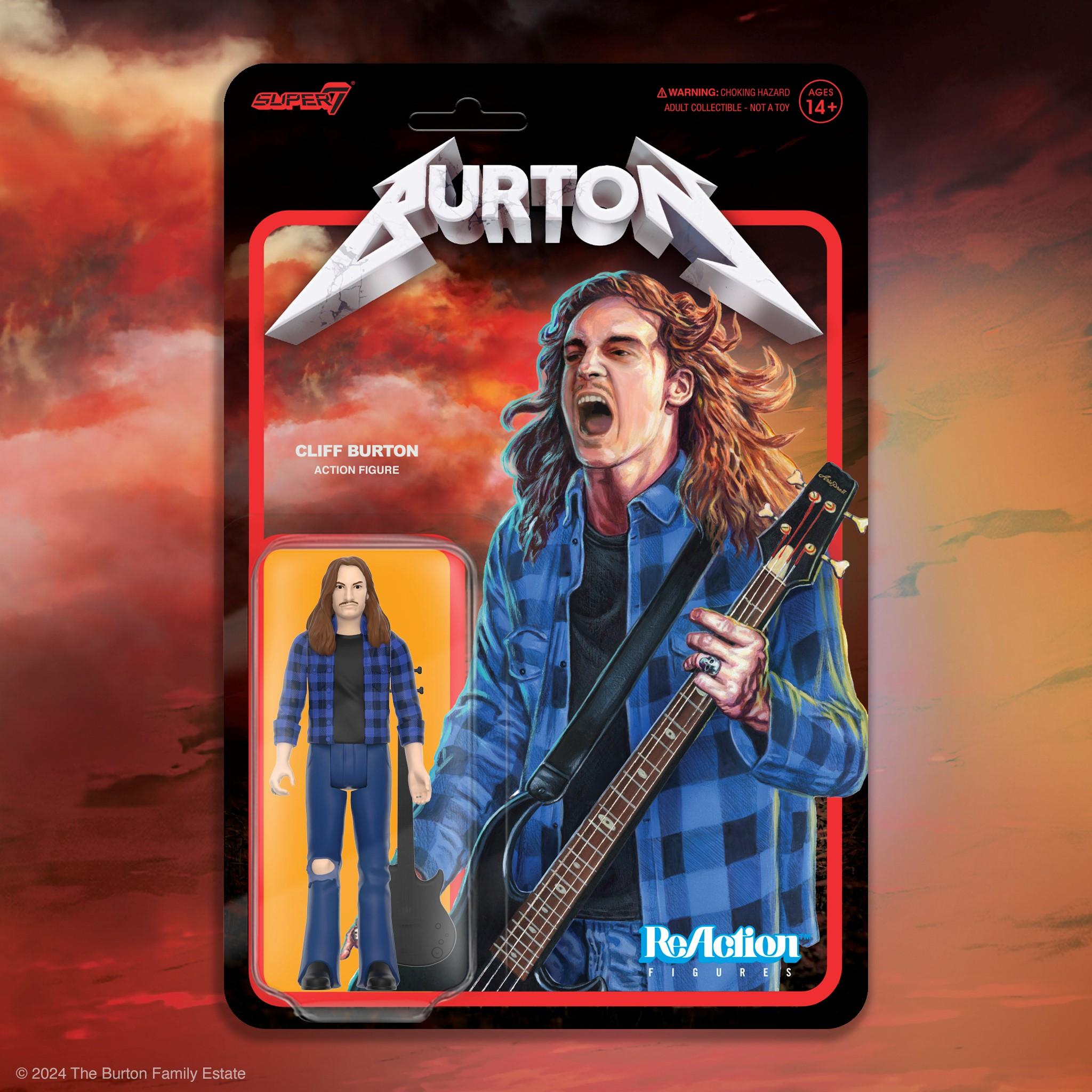 Cliff Burton ReAction Figure Version 3 (Flannel)