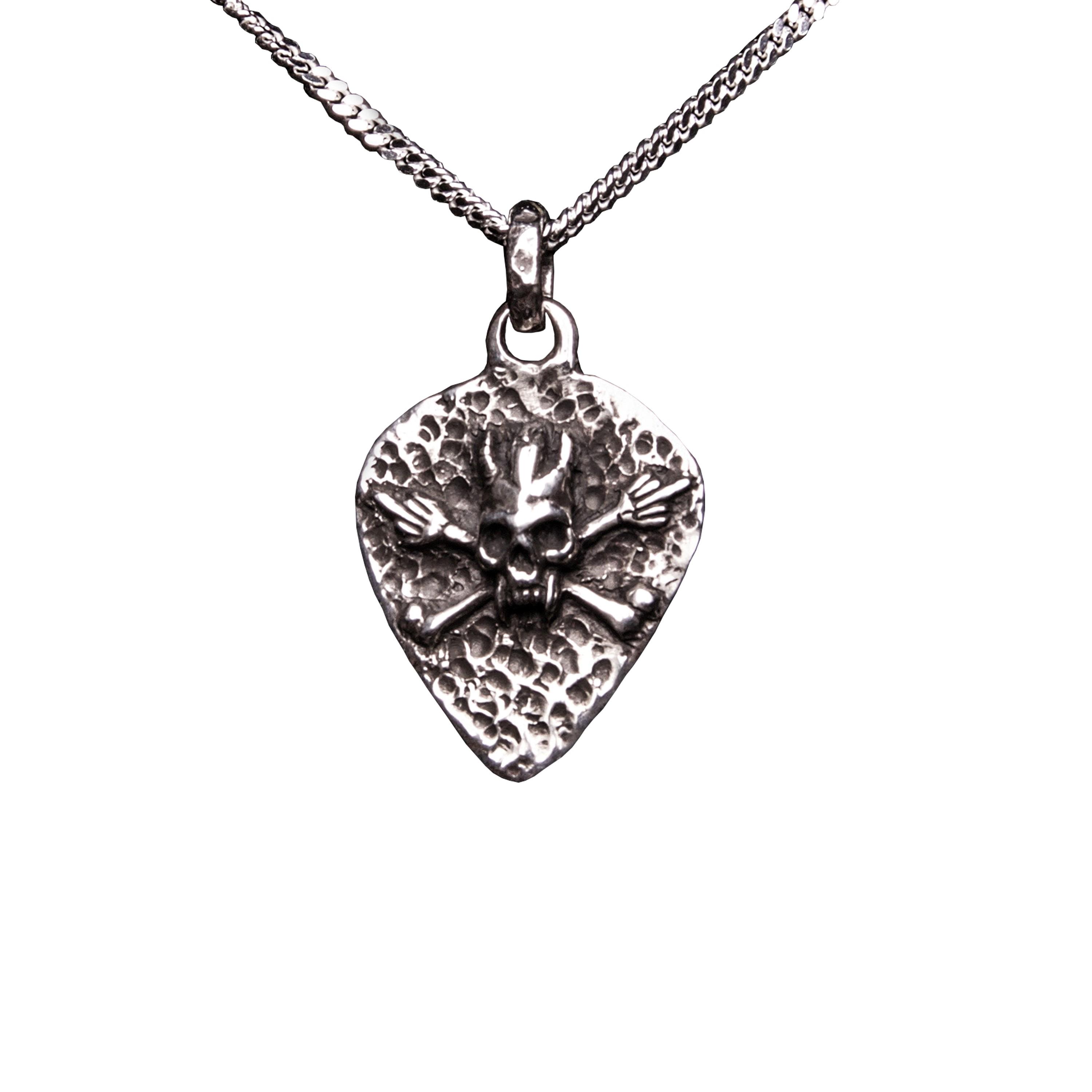 Scary Guy Guitar Pick Necklace