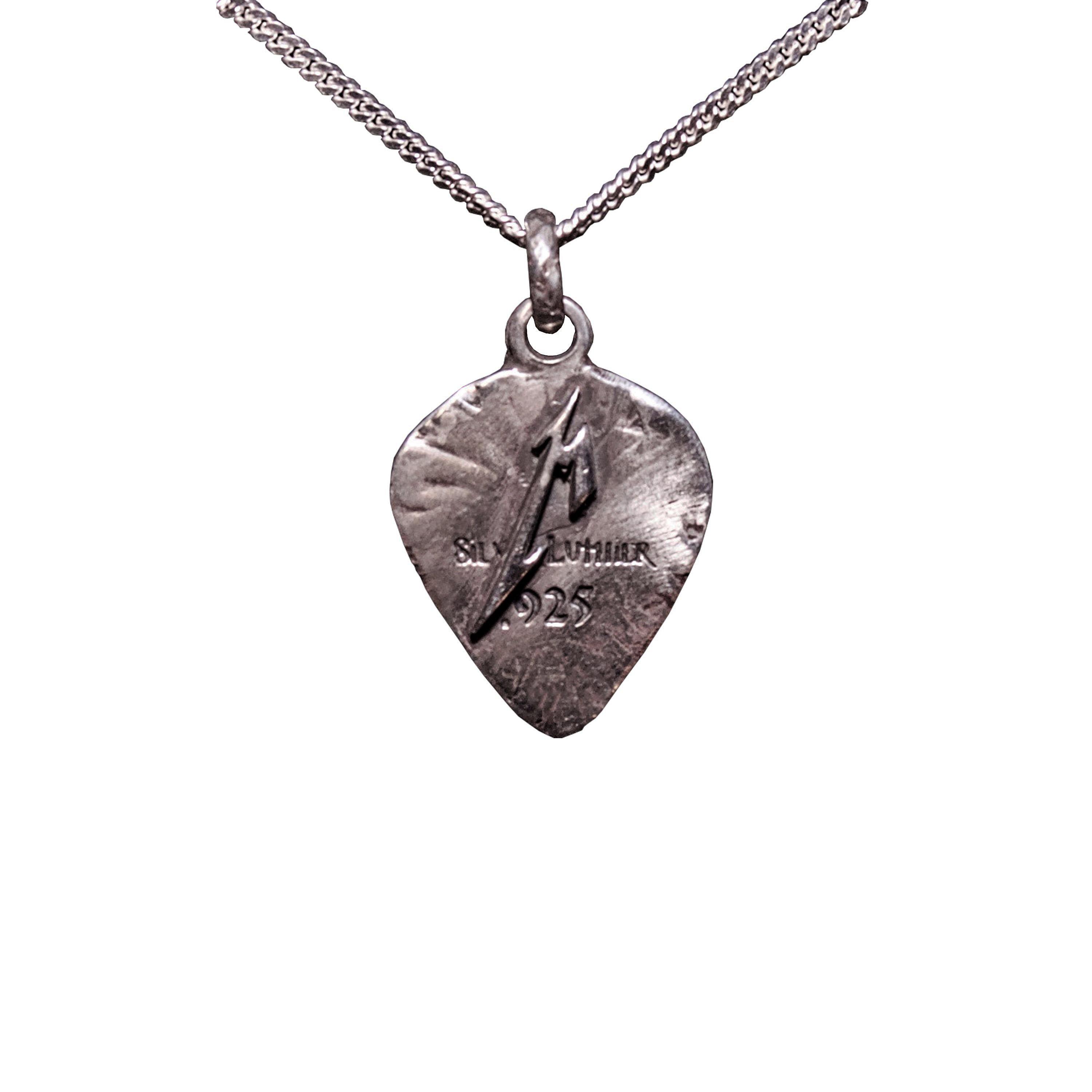 Scary Guy Guitar Pick Necklace