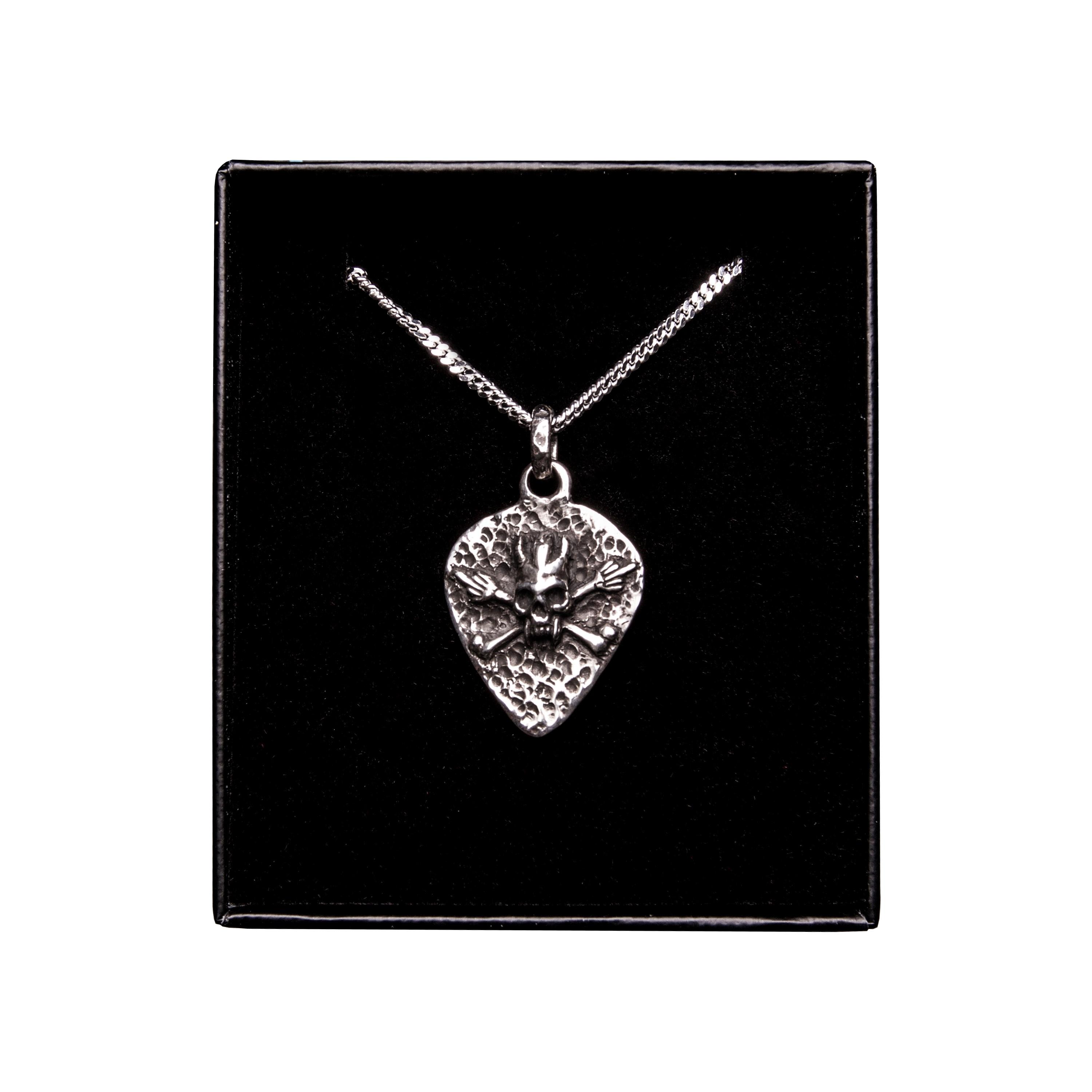 Scary Guy Guitar Pick Necklace