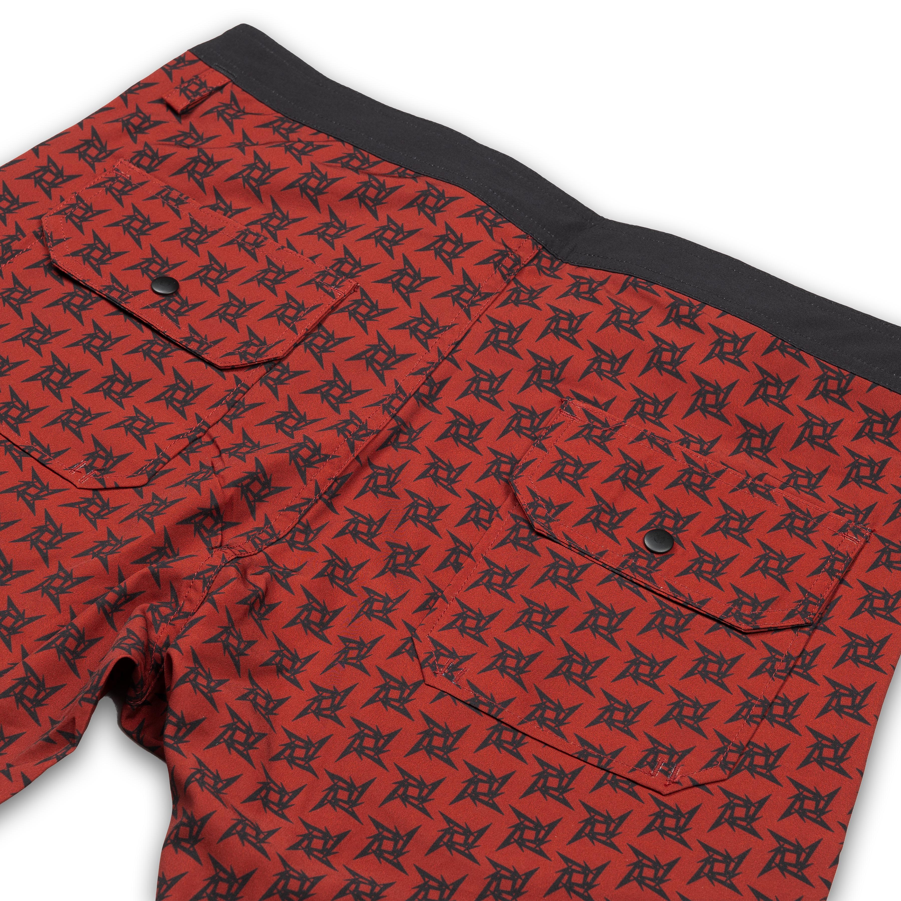 Ninja Star Boardshorts (MAROON)