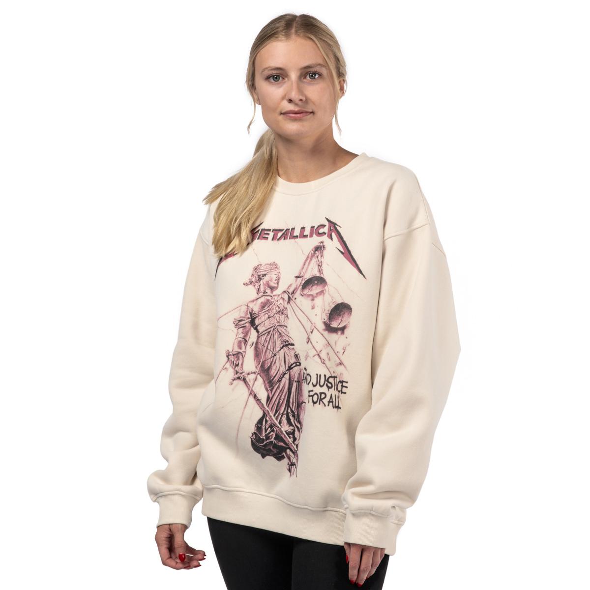 WOMEN's ...And Justice For All Oversized Crewneck Sweatshirt - XL