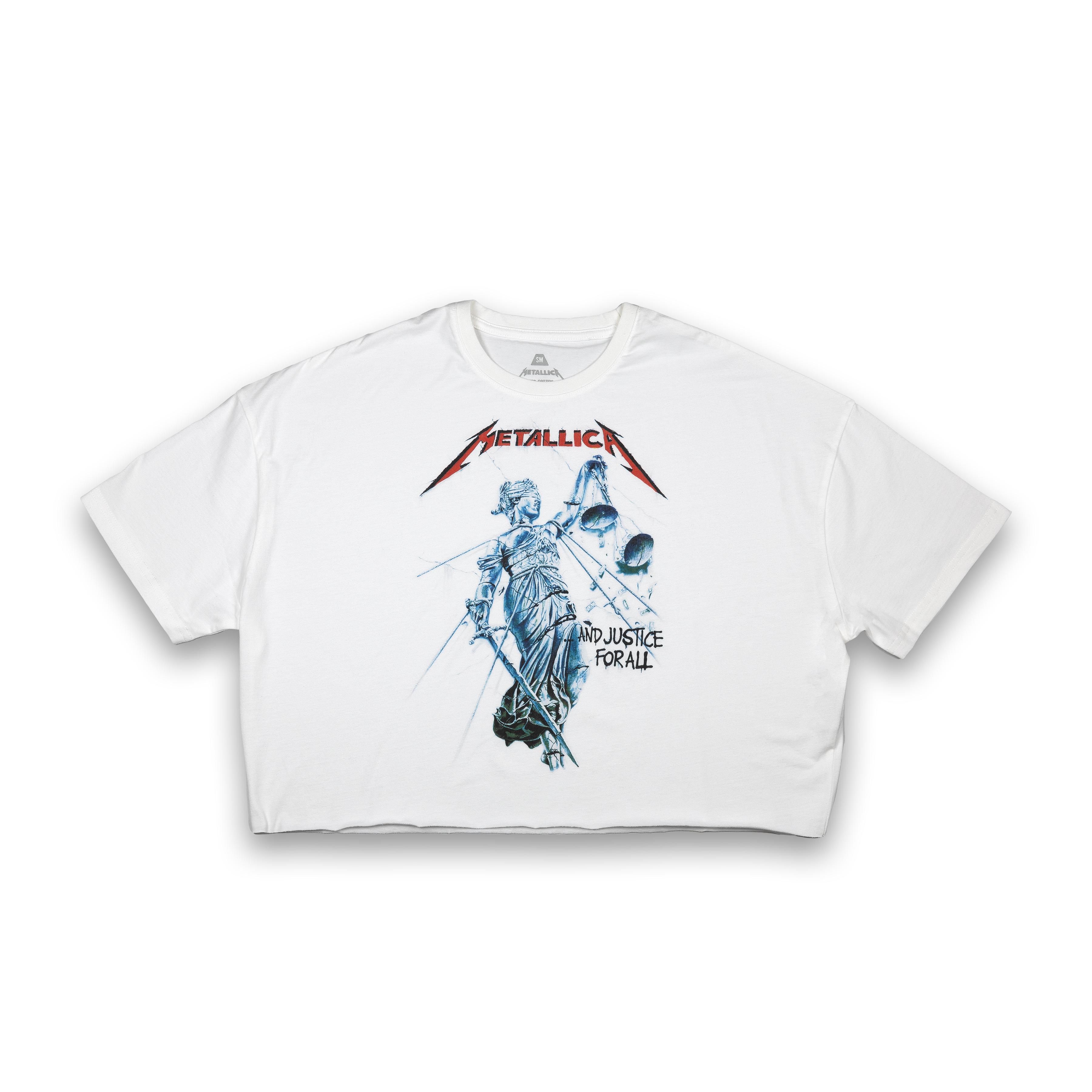 WOMEN'S ...And Justice For All Oversized Crop T-Shirt