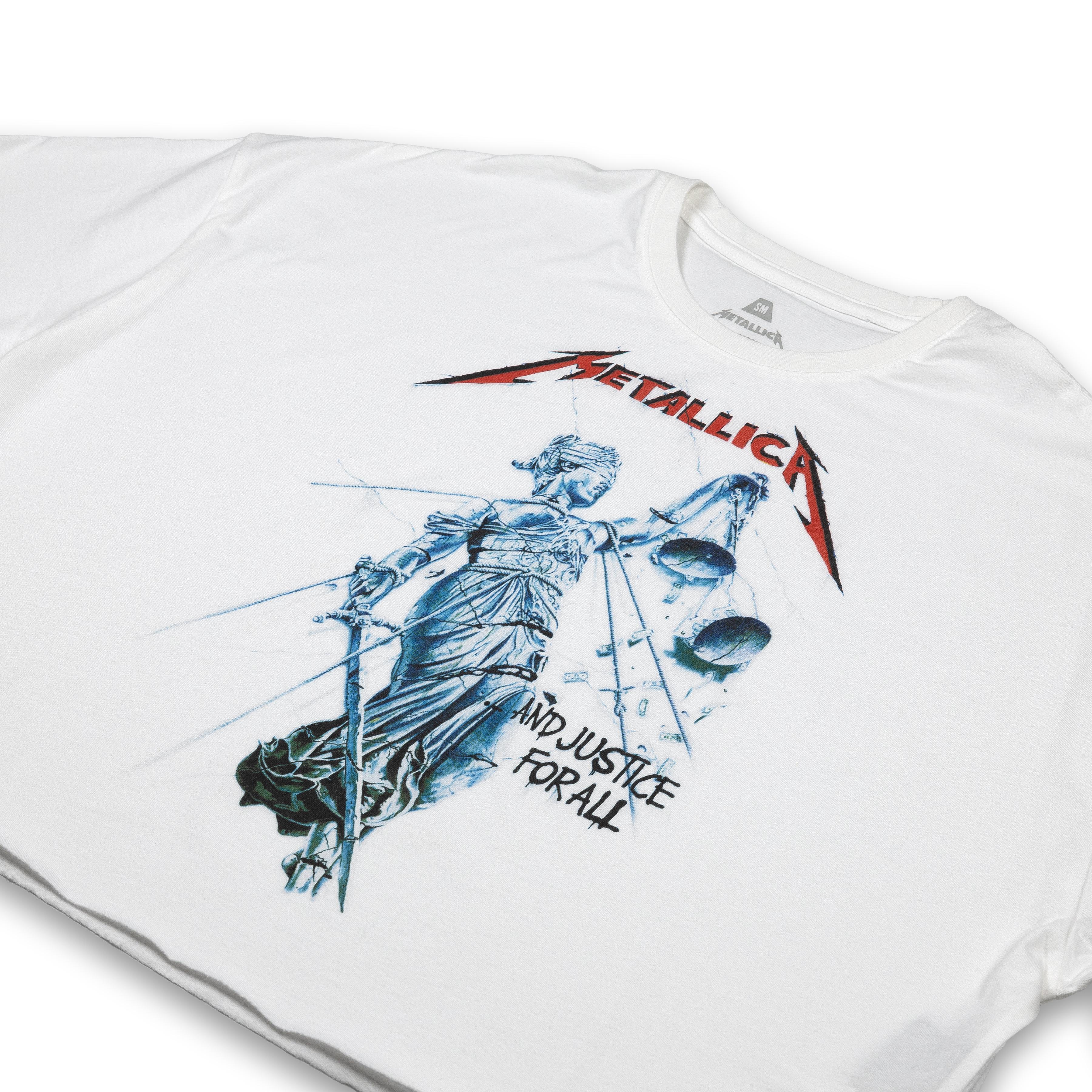 WOMEN'S ...And Justice For All Oversized Crop T-Shirt