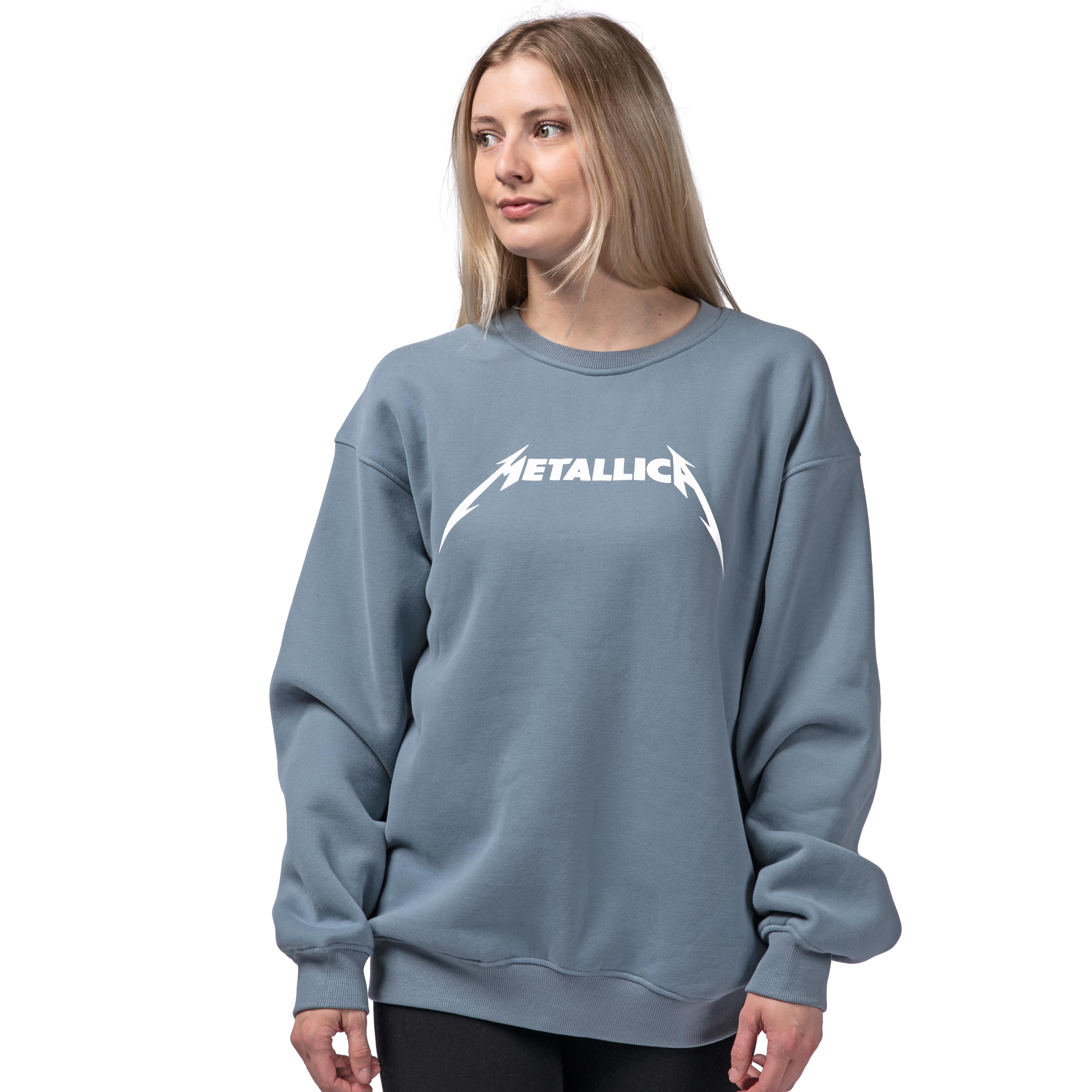 WOMEN'S Logo Oversized Crewneck Sweatshirt (Blue)