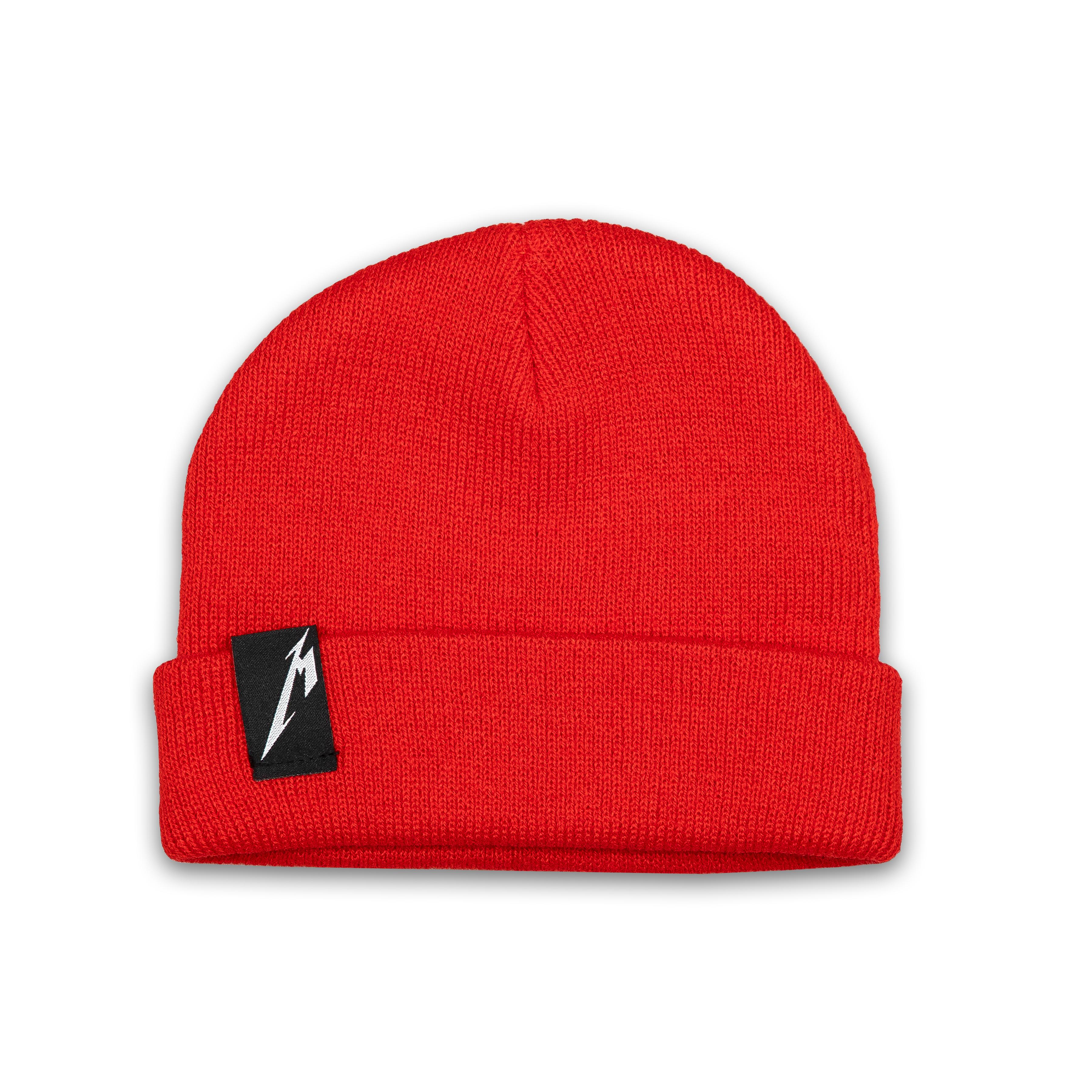 Toddler/Youth M Logo Cuffed Beanie (RED) - Large