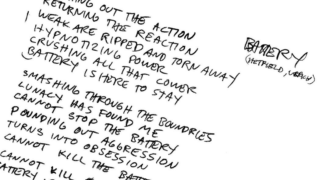 Watch the “So What! The Master of Puppets Lyrics Conversation: Battery” Video