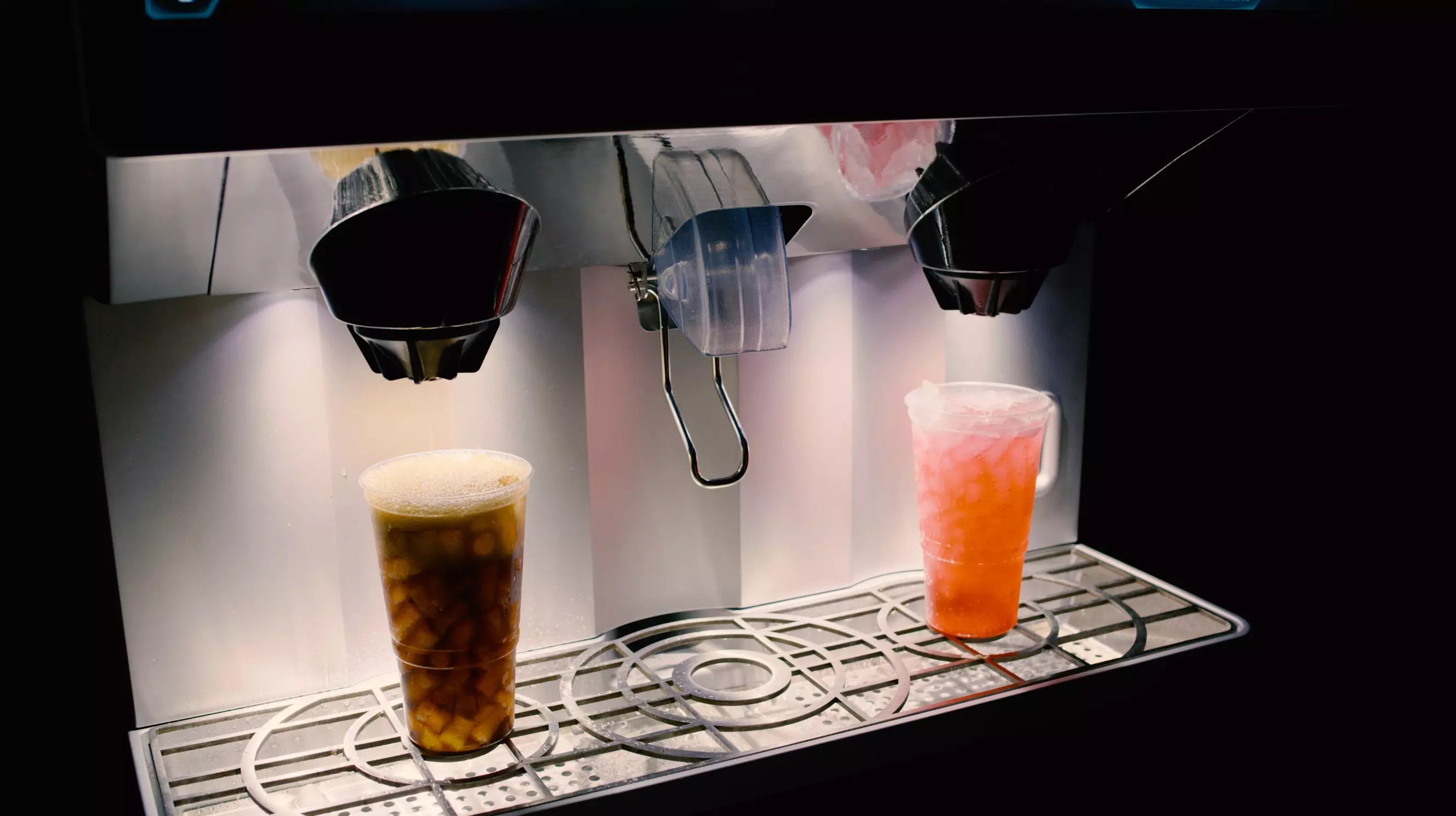Newton Gravity beverage dispense with 2 flavor beverages
