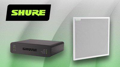 a group of microphones and other equipment on a black background