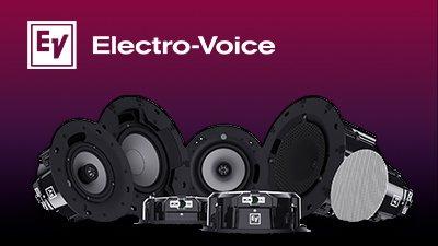 purple with speakers and electro-voice logo