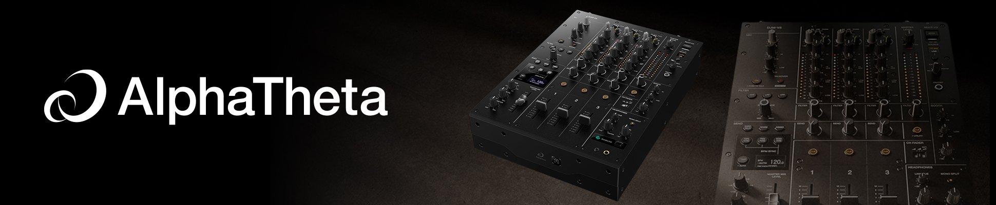 dj player unit with alphateta logo