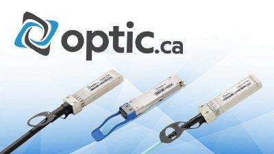 optic logo with optical cables
