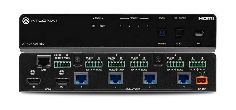 Atlona AT-HDR-CAT-4ED HDMI / HDBaseT Splitter, 1 X 4