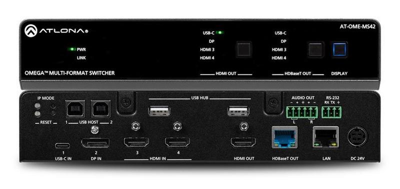 Atlona AT-OME-MS42 Multiformat Switcher / Scaler