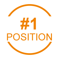 a logo for positon with the word positon in orange