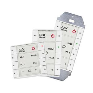 Biamp Impera Echo 8DKW 8-button control pad, LAN, DK, white