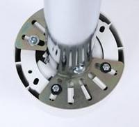 B-Tech AV Mounts SYSTEM 2 CCTV Dome Camera Mount VESA 200 Tilt Displays - 2m 38mm Pole
