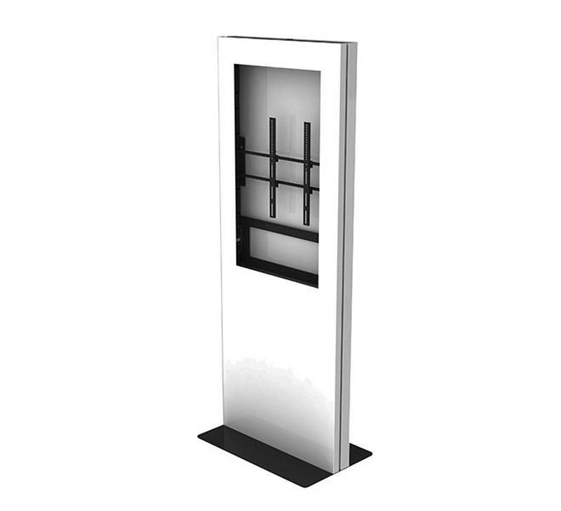 B-Tech AV Mounts - Ultra-Slim Single Screen Digital Signage Kiosk
