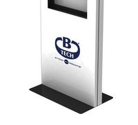 B-Tech AV Mounts - Ultra-Slim Single Screen Digital Signage Kiosk