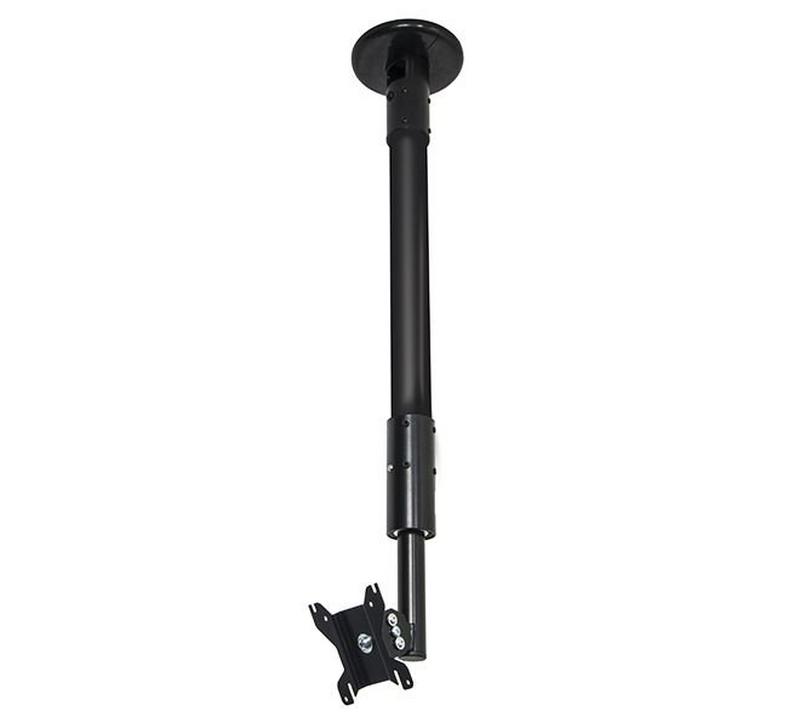 B-Tech AV Mounts Flat Screen Ceiling Desk Mount with Tilt & Swivel (VESA 100) - 1m 50mm Pole