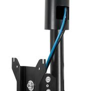 B-Tech AV Mounts Flat Screen Ceiling Desk Mount with Tilt & Swivel (VESA 100) - 1m 50mm Pole
