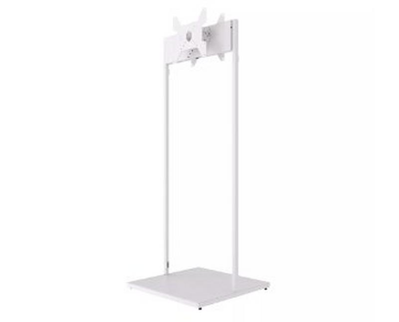 B-Tech AV Mounts Back-to-Back Univ. E-Paper Stand with Tilt (VESA 200) White