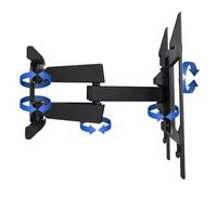 B-Tech AV Mounts Vantage Max Heavy Duty Twin Cant. Arm Flat Screen Wall Mount (VESA 800x600) Black