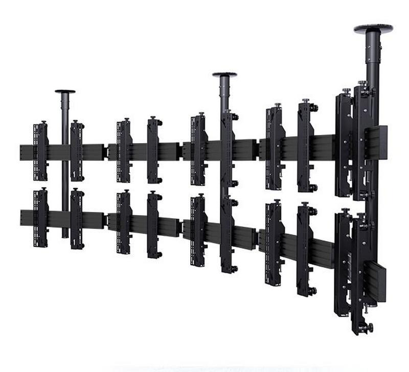 B-Tech AV Mounts SYSTEM X - Mounting System Univ. Ceiling Videow. / Micro-Adjust. 39-75" Displ