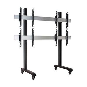 B-Tech AV Mounts SYSTEM X - Mounting System 2x2 Univ. Mobile Videowall - 46-60" Displ