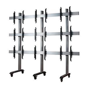 B-Tech AV Mounts SYSTEM X - Mounting System 3x3 Univ. Mobile Videowall - 46-55" Displ
