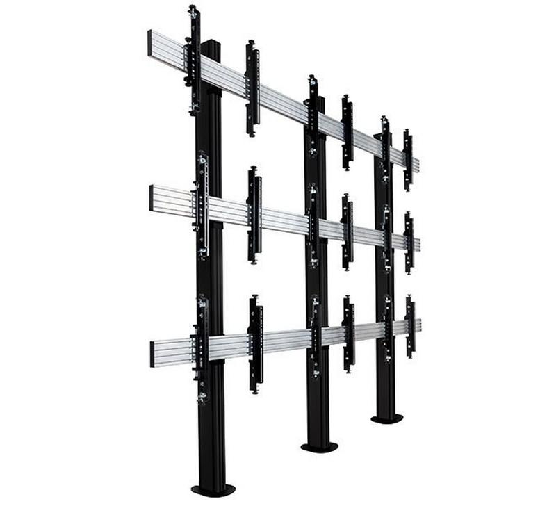 B-Tech AV Mounts SYSTEM X - Mounting System 2x2 Univ. Bolt Down Videowall - 46-60" Displ
