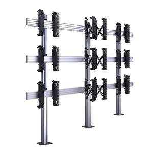 B-Tech AV Mounts SYSTEM X - Mounting System 3x3 Univ. Bolt Down Videowall - 55-60" Displ