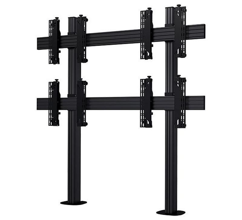 B-Tech AV Mounts SYSTEM X - Mounting System 3x3 Univ. Bolt Down Videowall - 46-55" Displ