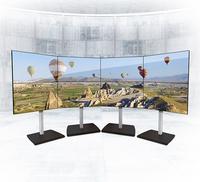 B-Tech AV Mounts SYSTEM X - Stand Bold-Down Curved Videowall - 39-75"
