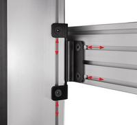 B-Tech AV Mounts SYSTEM X - Joining Plate Kit for Mounting BT8390 to BT8380 Black