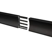 B-Tech AV Mounts SYSTEM X - 0.5m, Black Horizontal Mounting Rail