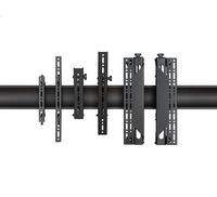 B-Tech AV Mounts SYSTEM X - 0.5m, Black Horizontal Mounting Rail