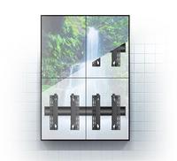 B-Tech AV Mounts SYSTEM X - 0.5m, Black Horizontal Mounting Rail