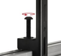 B-Tech AV Mounts SYSTEM X - VESA 400 Flat Screen Interface Arms for BT8390 (Pair) Black