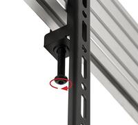 B-Tech AV Mounts SYSTEM X - VESA 400 Flat Screen Interface Arms for BT8390 (Pair) Black