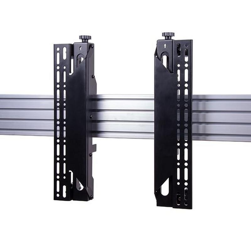 B-Tech AV Mounts SYSTEM X - VESA 400 Flat Screen Interface Arms w/ Micro-Adj. for BT8390 (Pair) BL