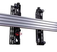 B-Tech AV Mounts SYSTEM X - VESA 400 Flat Screen Interface Arms w/ Micro-Adj. for BT8390 (Pair) BL