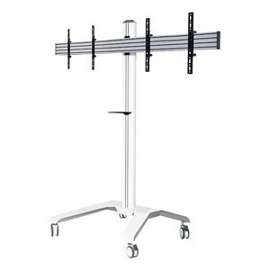 B-Tech AV Mounts Twin Screen VC Trolley with Webcam Shelf for 39-46" Displays (VESA 400)