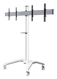 B-Tech AV Mounts Twin Screen VC Trolley with Webcam Shelf for 39-46" Displays (VESA 400)