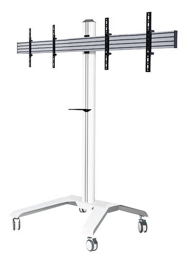 B-Tech AV Mounts Twin Screen VC Trolley with Webcam Shelf for 39-46" Displays (VESA 400)