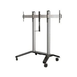 B-Tech AV Mounts Twin Screen VC Trolley with Webcam Shelf for 49-65" Disp. (VESA 600x400)