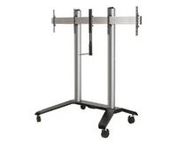 B-Tech AV Mounts Twin Screen VC Trolley with Webcam Shelf for 49-65" Disp. (VESA 600x400)